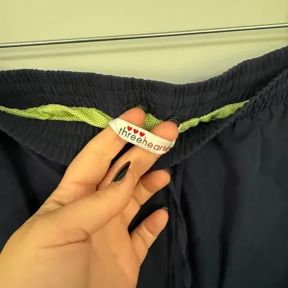 ThreeHearts Pull On Windsuit Pants Approx Size Medium w/ Pockets Athleisure Y2K - Picture 5 of 7
